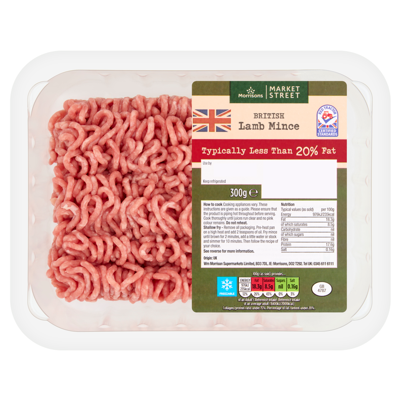 Morrisons British Lamb Mince, 300g