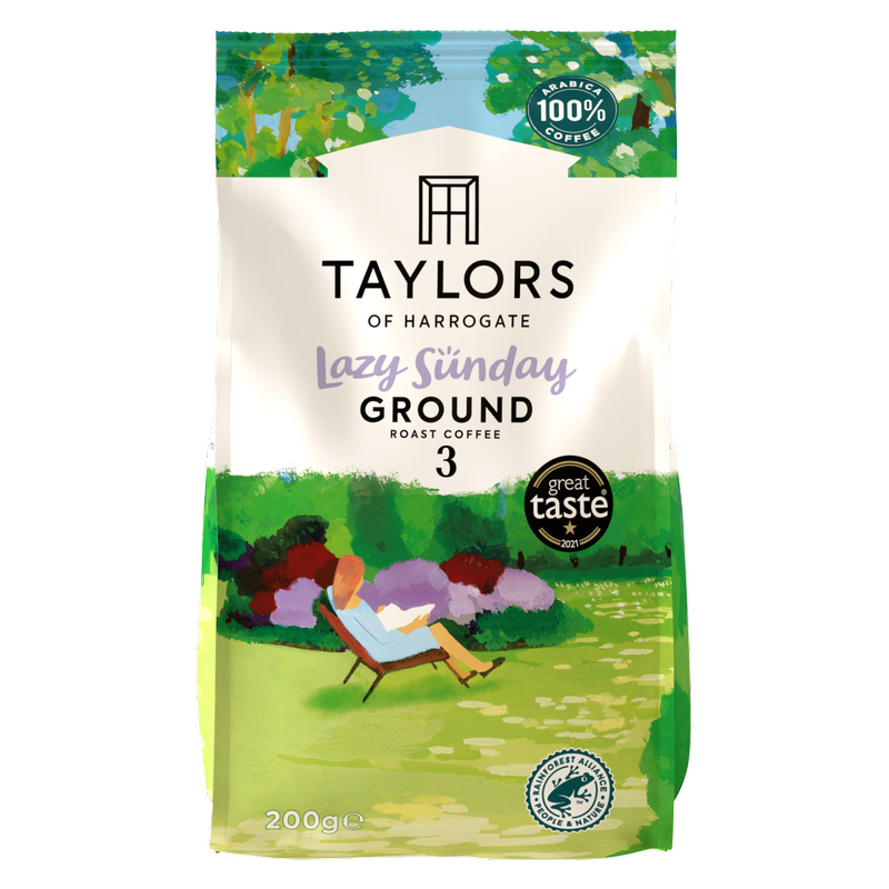 Taylors of Harrogate Lazy Sunday Ground Roast Coffee, 200g