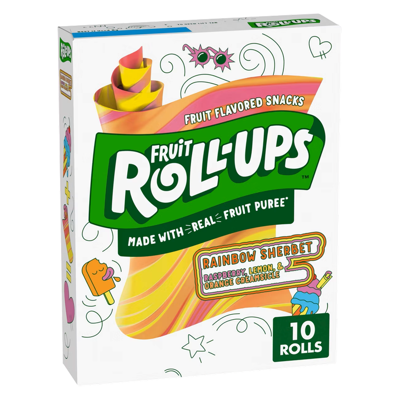 Fruit Roll-Ups Rainbow Sherbet, 5 oz