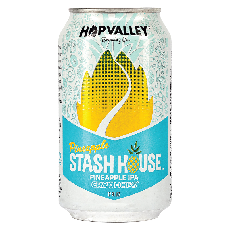 Hop Valley Pineapple Stash House Hazy IPA Single 12oz Can 6.7% ABV