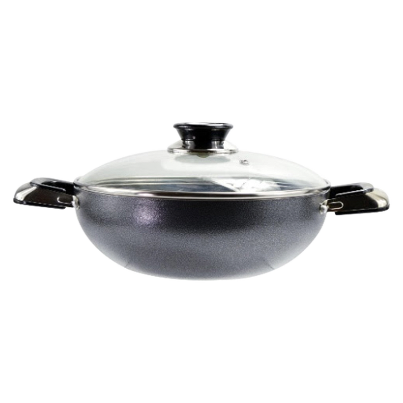 Euro-Home Non-Stick Cooking Pot with Glass Lid 3.5qt