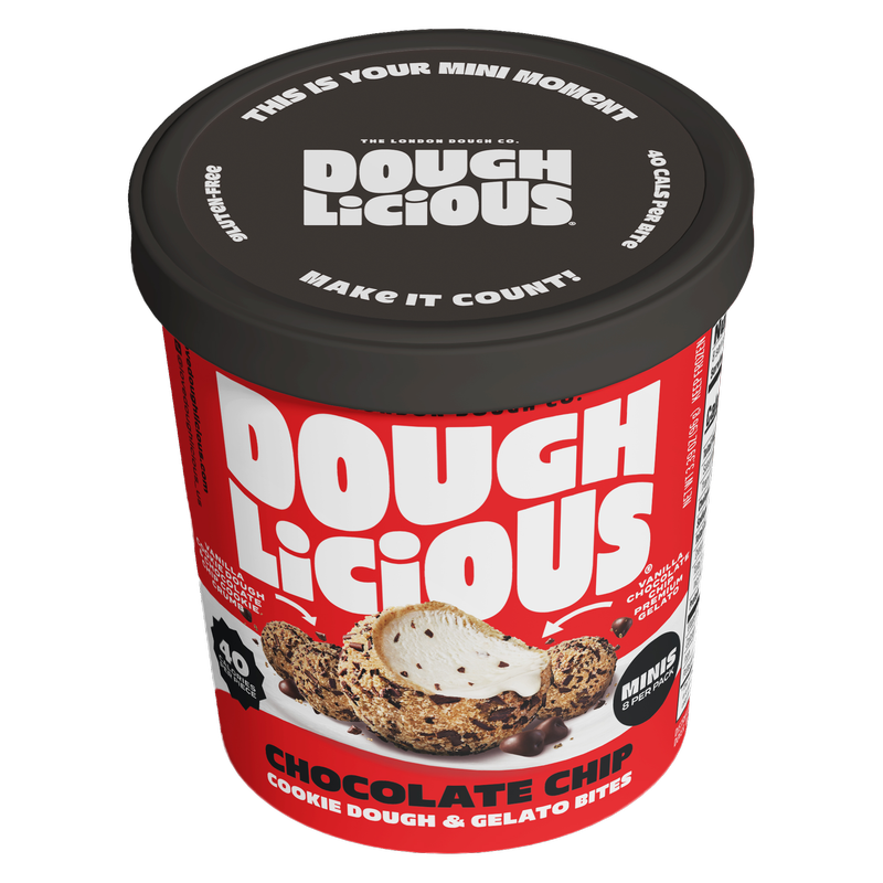 Doughlicious Minis Chocolate Chip Cookie Dough & Gelato Bites 8ct