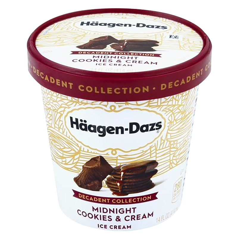 Haagen-Dazs Midnight Cookies & Cream 14oz