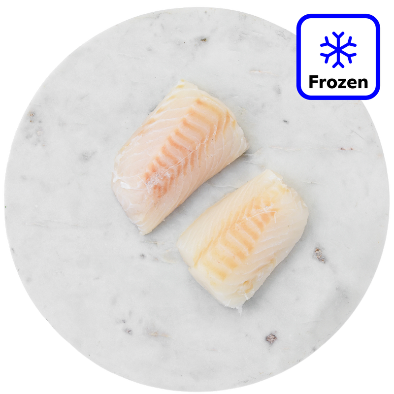 The Fish Society Wild Atlantic Cod Loin Steaks Skinless - Frozen, 240g