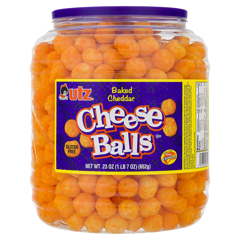 Utz Cheddar Cheese Ball Barrel 23oz
