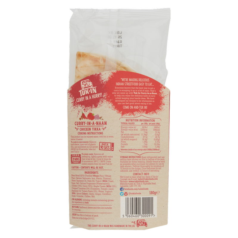 Tuk In Chicken Tikka Naan, 1pcs