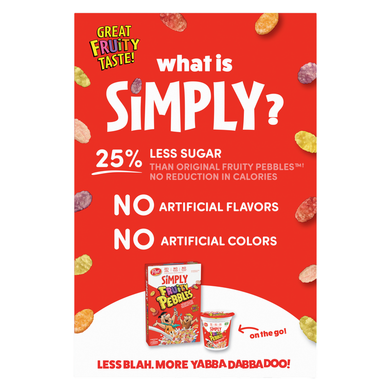 Post Simply Fruity Pebbles Cereal 11oz