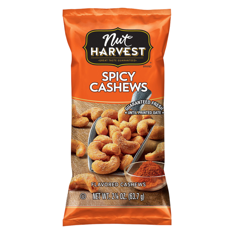 Nut Harvest Spicy Cashews 2.25oz