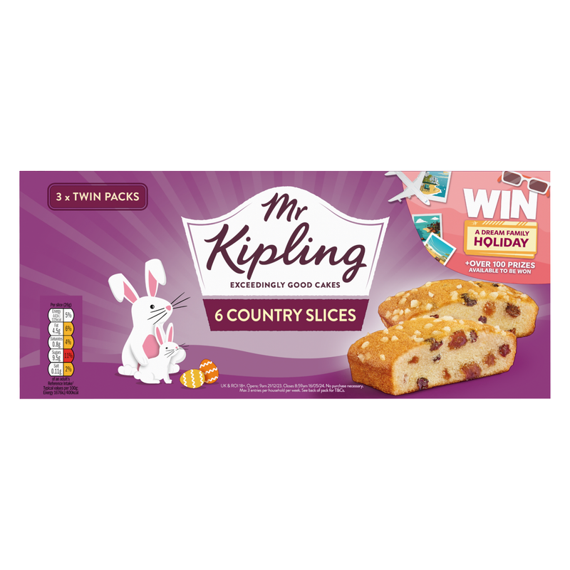 Mr Kipling Country Slices, 6pcs