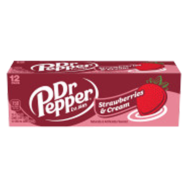 Dr Pepper Strawberries and Cream 12pk 12oz Can