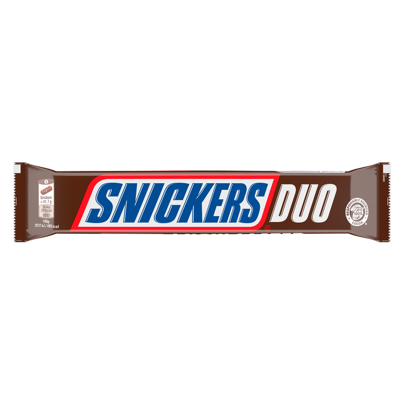Snickers Duo Chocolate Bar, 83.4g