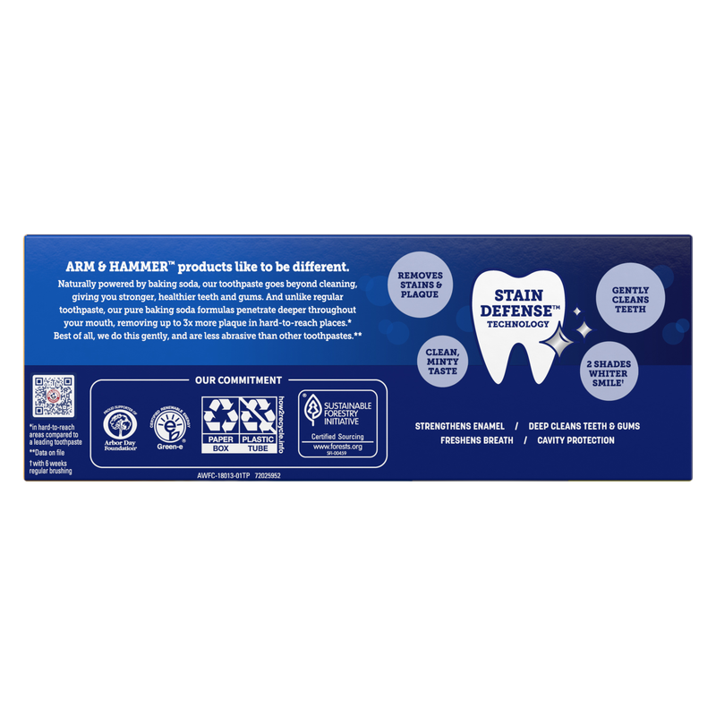 Arm & Hammer Advanced White Toothpaste, 6.0oz Twin Pack