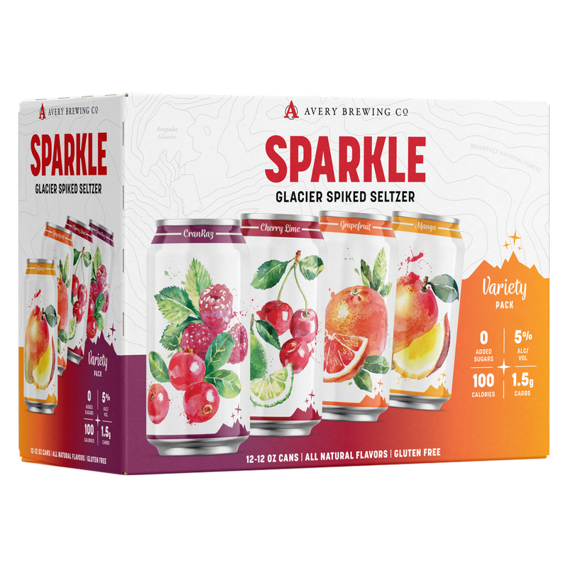 Avery Brewing Company Sparkle Glacier Spiked Seltzer 12pk 12oz Can 5% ABV
