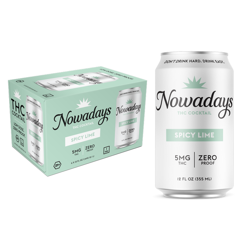 Nowadays Spicy Lime 5MG THC Drink 6pk 12oz Cans