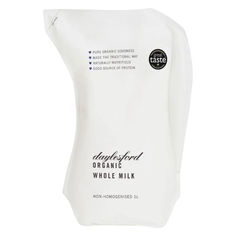 Daylesford Organic Whole Milk Non-Homogenised, 1L