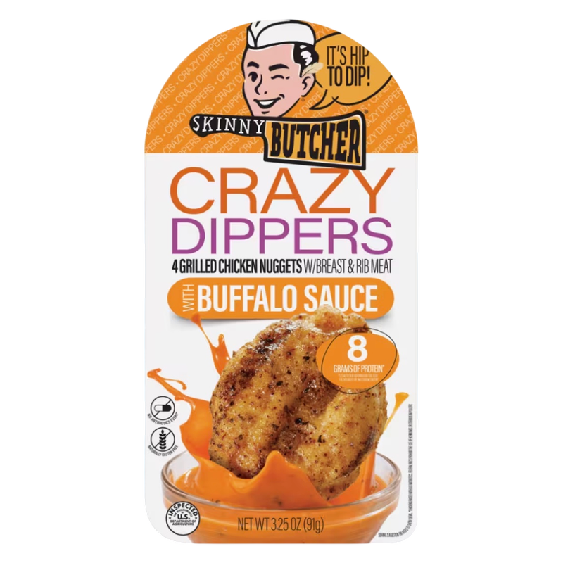 Skinny Butcher Crazy Dippers with Buffalo Sauce - 3.75oz