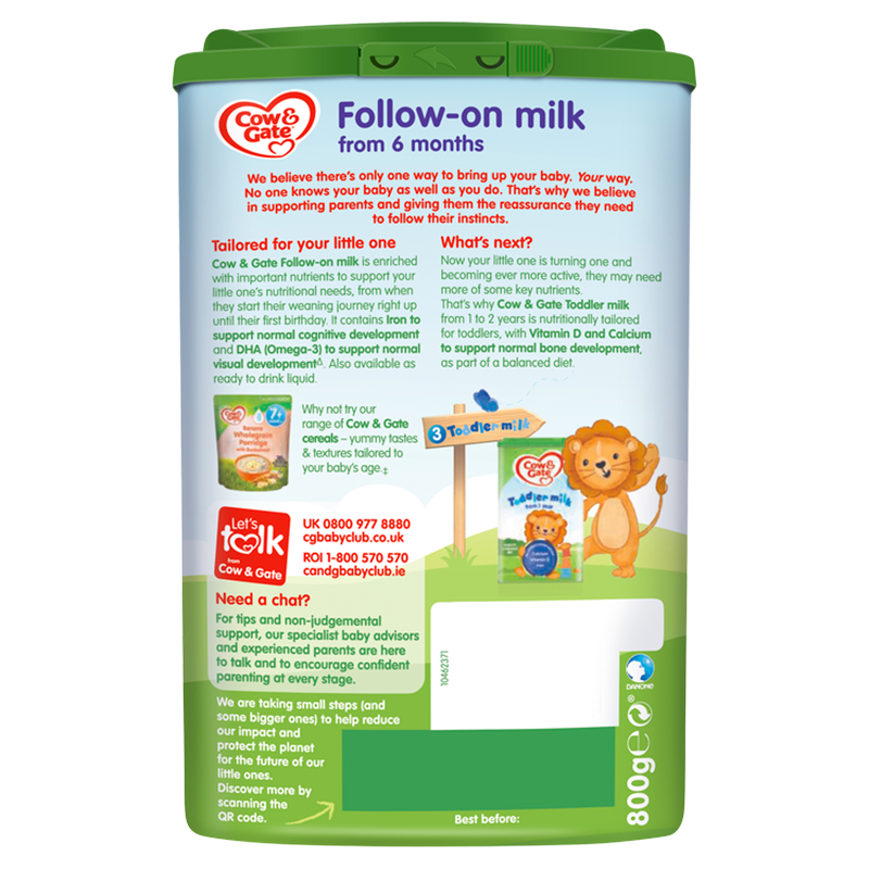 Cow & Gate 2 Follow On Milk, 800g