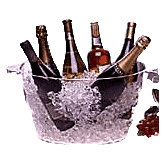 Wine Party Tub Acrylic - Clear