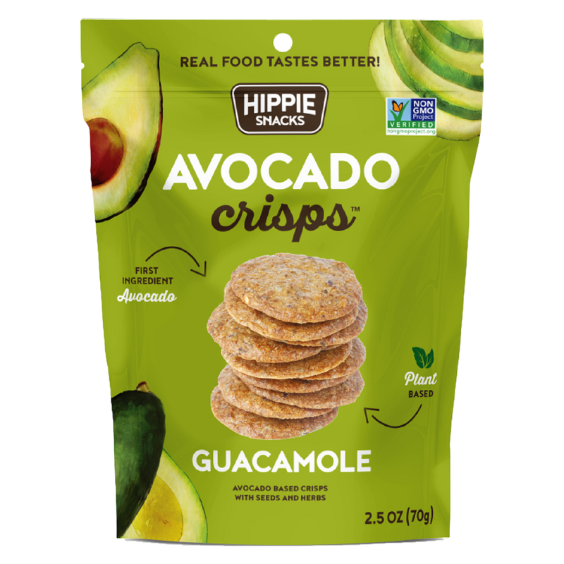 Hippie Snacks Gluten Free Guacamole Avocado Crisps 2.5oz