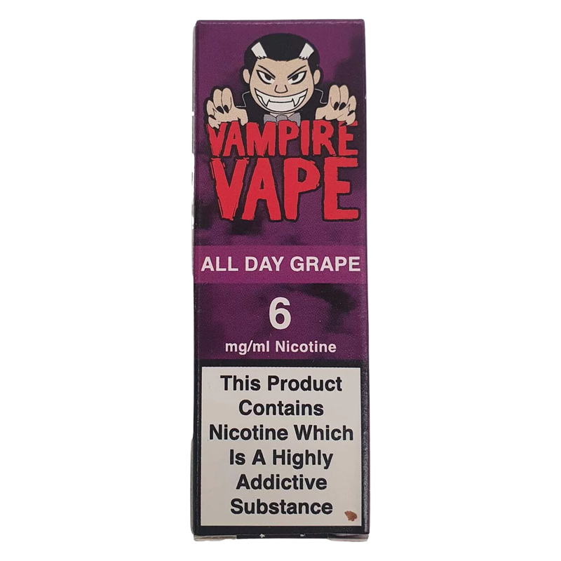Vampire Vape All Day Grape E-Liquid 6mg/ml, 10ml