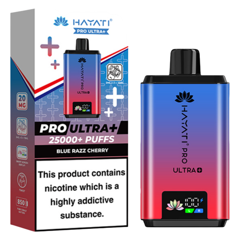 Hayati Pro Ultra 25000 Kit Blue Razz Cherry 20mg/ml, 1pcs