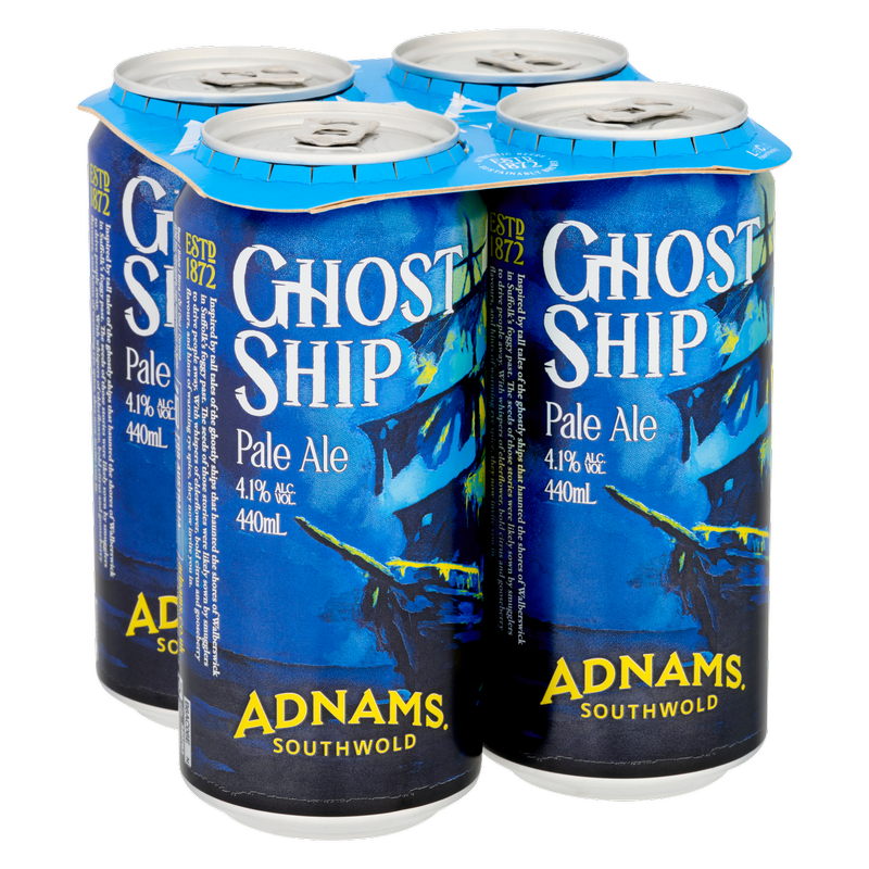 Adnams 幽灵船淡色艾尔啤酒，4 x 440ml