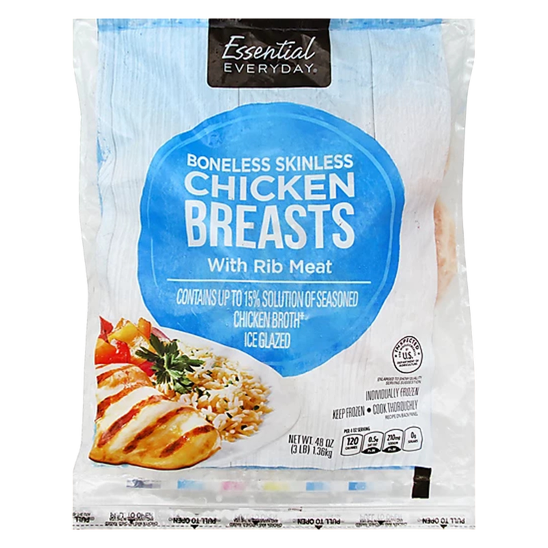 Essential Everyday Chicken Breast (Frozen) - 3lb