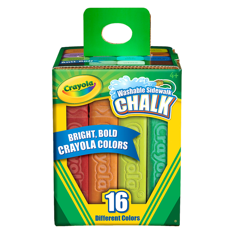 Crayola Sidewalk Chalk, Assorted Colors, 16ct. 