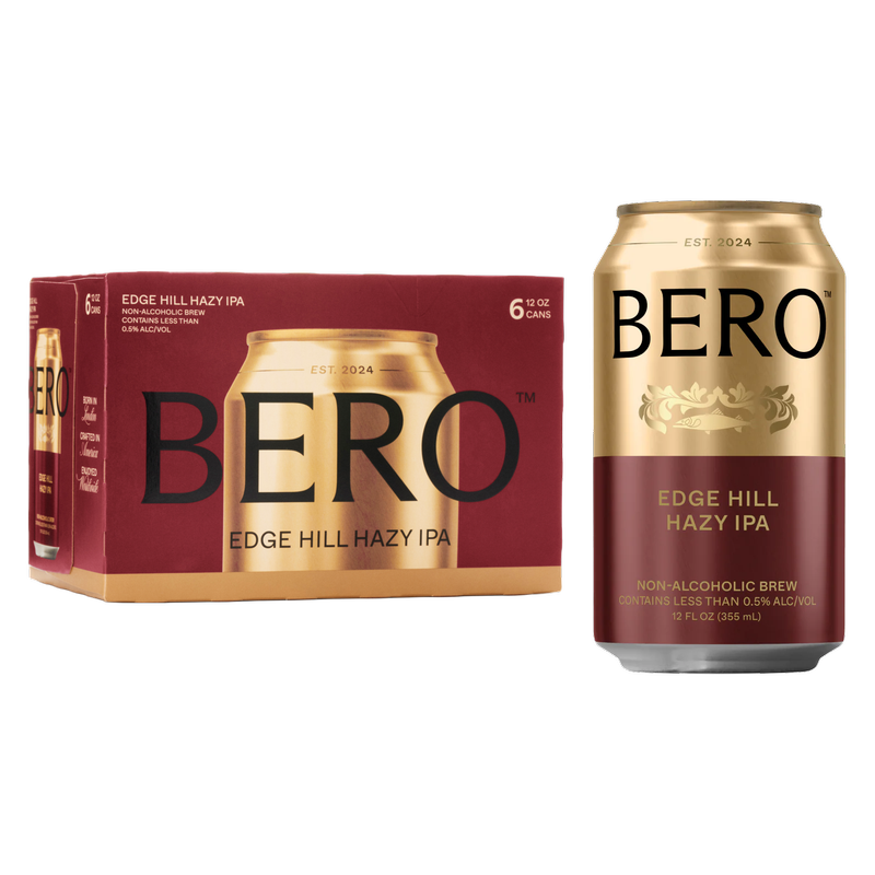 BERO Edge Hill Hazy IPA Non-Alcholic 6pk 12oz Can