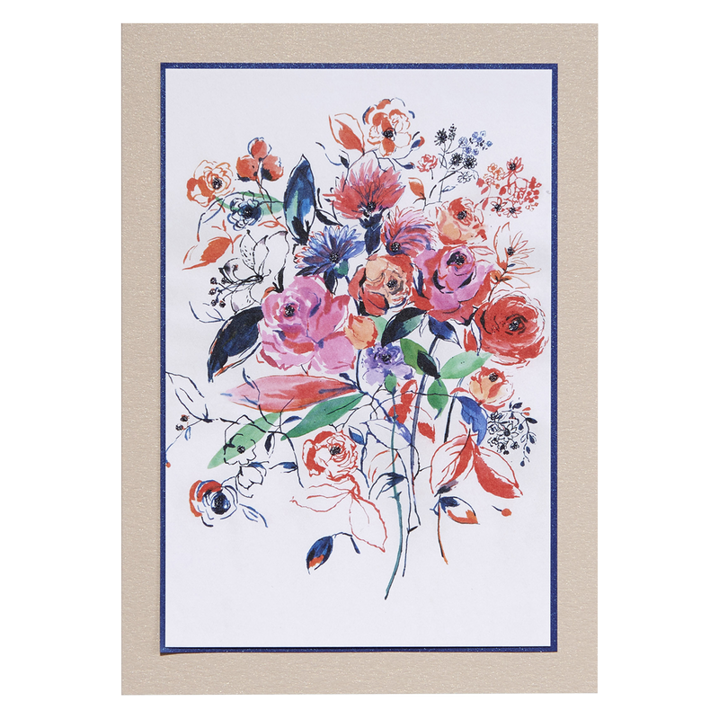 NIQUEA.D "Fine Art Floral" Blank Greeting Card 5x7 inches