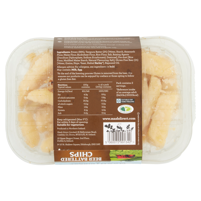 Mash Direct Beer Battered Chips, 400g