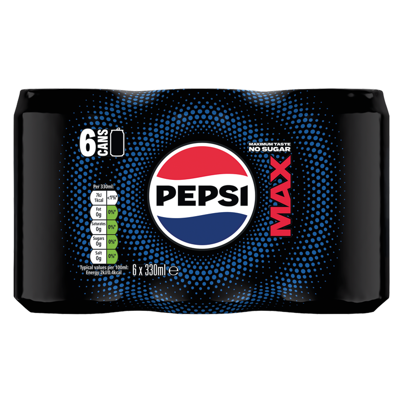 Pepsi Max, 6 x 330ml