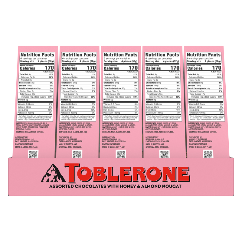 Toblerone Valentine's Chocolate Gift Box 6.77oz