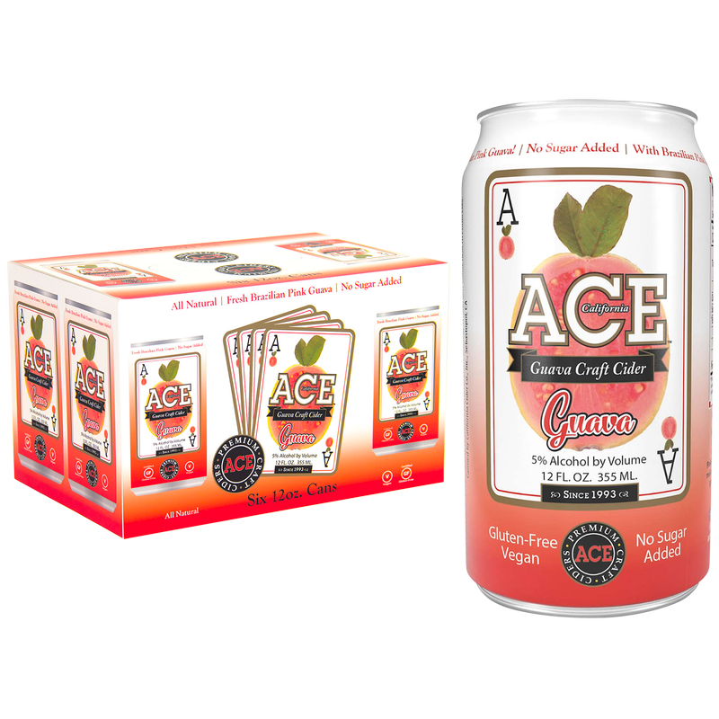 ACE Cider Pink Guava 6pk 12oz Can 5.0% ABV