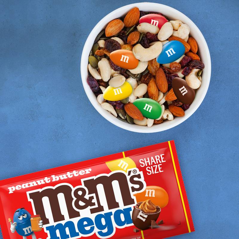 M&M's Mega Peanut Butter Chocolate Candy, 2.83oz