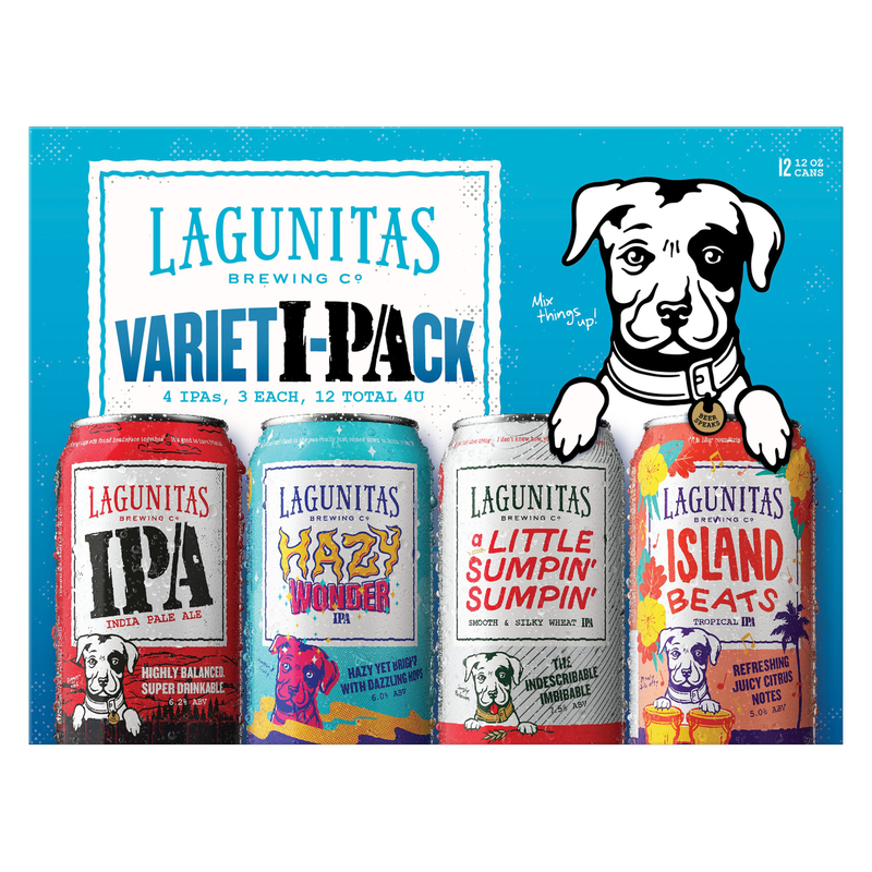 Lagunitas Variety Pack, 12 Pack, 12 fl. oz. Cans