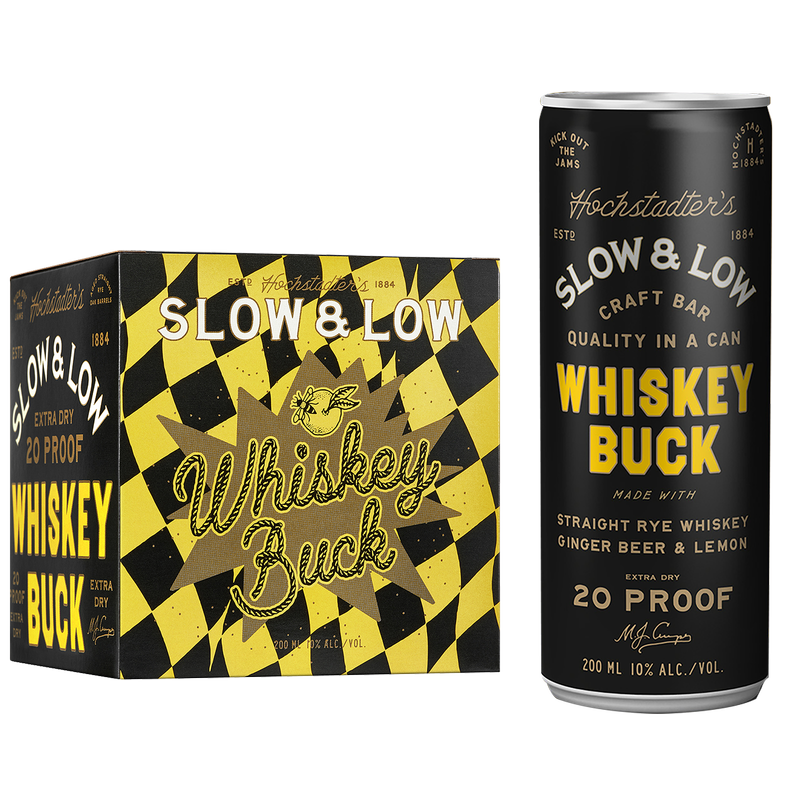 Slow & Low Whiskey Buck 4pk 200ml Can 10% ABV