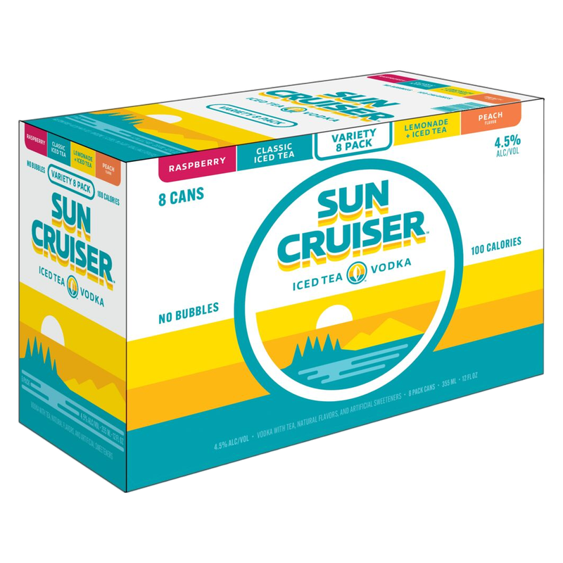 Sun Cruiser Iced Tea Vodka Variety Pack 8pk 12oz Can 4.5 ABV