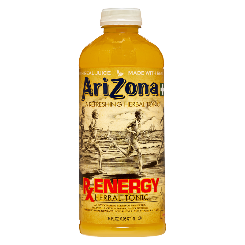 AriZona Rx Energy Tea 34oz Btl