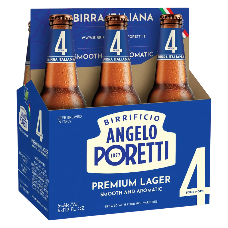 Poretti Premium Lager 6pk 11.2oz Bottle