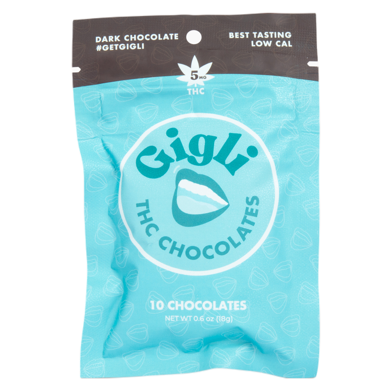Gigli THC-Infused Dark Chocolate 5 mg THC, 10ct.