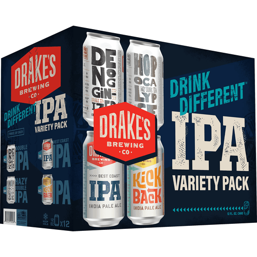 Drake's Brewing Co. Drink Different IPA Variety Pack (12PKC 12 OZ)