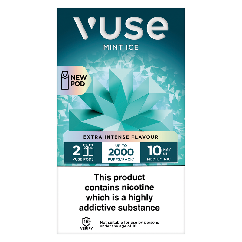 Vuse v-Pro Pod Mint Ice 10mg/ml, 2 x 2ml