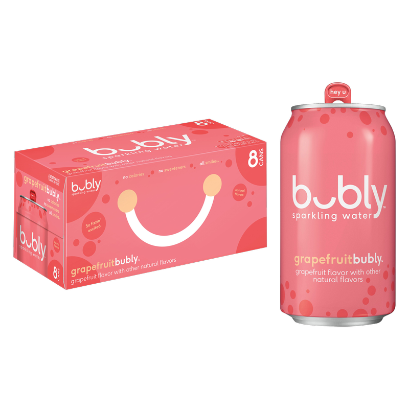 Bubly Grapefruit 8pk 12oz Can