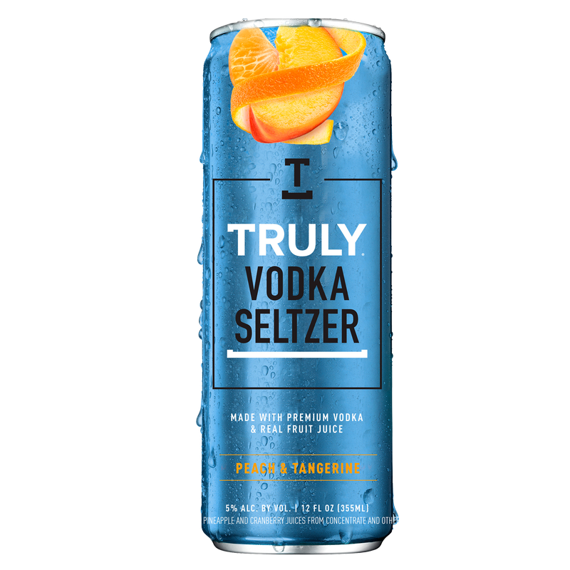 Truly Vodka Seltzer Peach & Tangerine Single 12oz Can 5.0% ABV