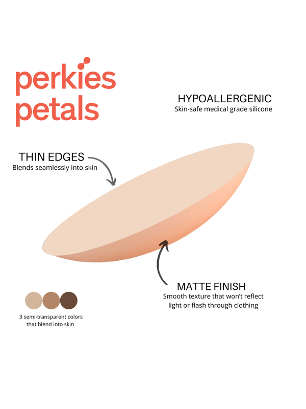 Perkies Petals Dark Nude Nipple Covers