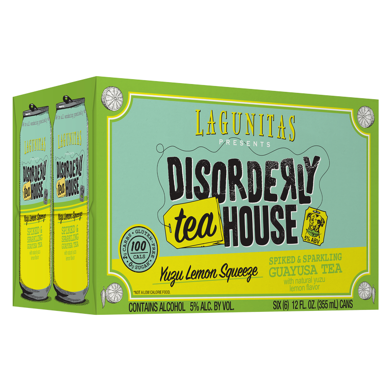 Lagunitas Disorderly Tea House- Yuzu Lemon Squeeze 6pk 12oz Can 5.0% ABV