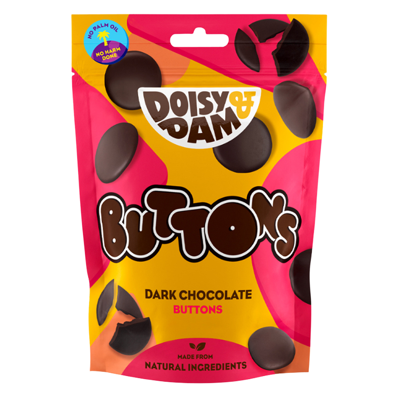 Doisy & Dam Dark Chocolate Buttons, 80g