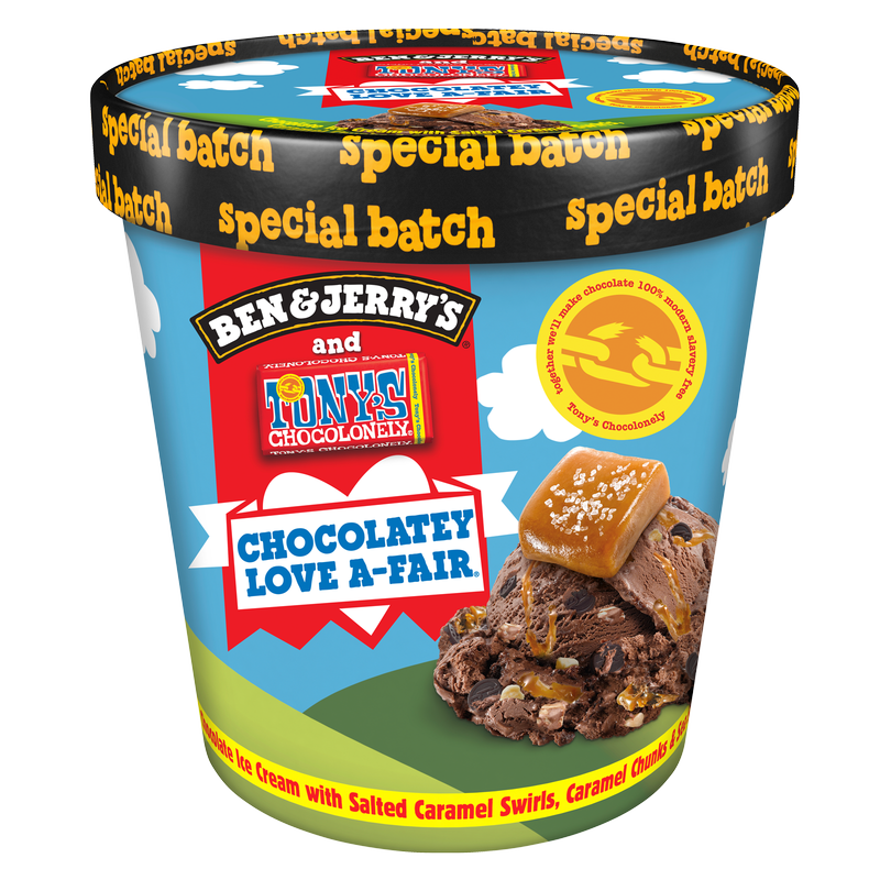 Ben & Jerry's Tony Chocolonely Chocolatey Love-a-Fair Ice Cream Pint