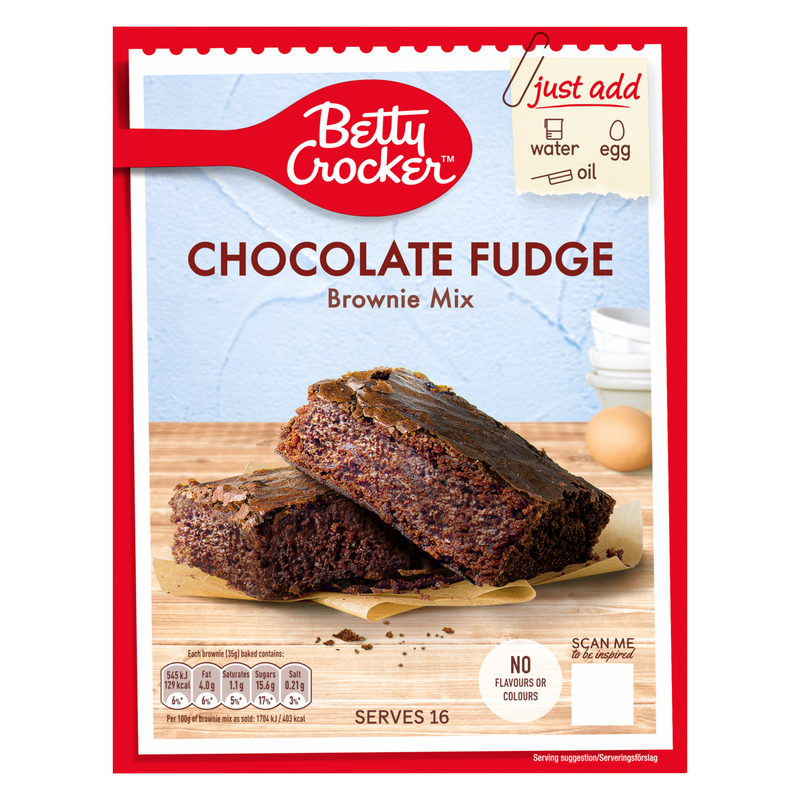 Betty Crocker Chocolate Fudge Brownie Mix, 415g